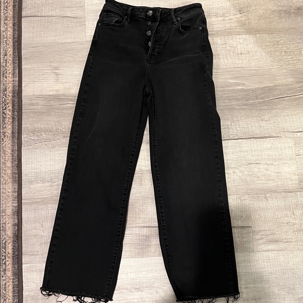 Carly Jean Los Angeles High Rise Black Jeans